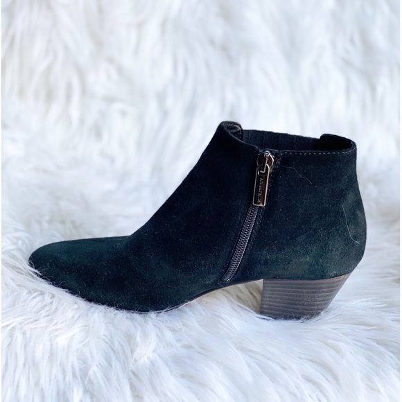 AQUATALIA by Marvin K Fallyn Black Suede Ankle Booties, 6.5 - Picture 3 of 8